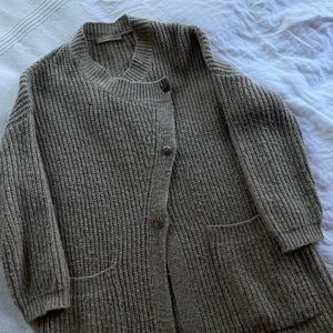 CORDERA asymmetrical wool chunky sweater
